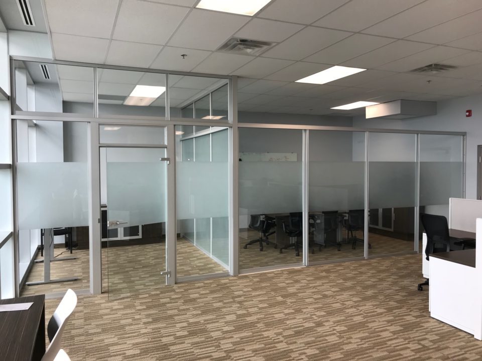 workplace glass seperation